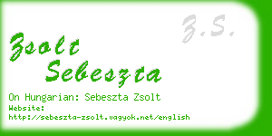 zsolt sebeszta business card